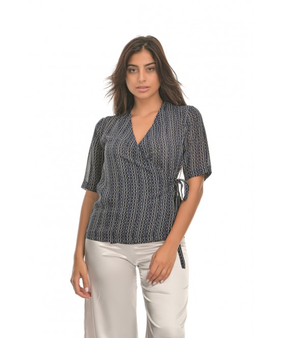 ΜΠΛΟΥΖΑ ΖΩΡΖΕΤΑ ΚΡΟΥΑΖΕ ΜΕ ΚΟΝΤΟ ΜΑΝΙΚΙ