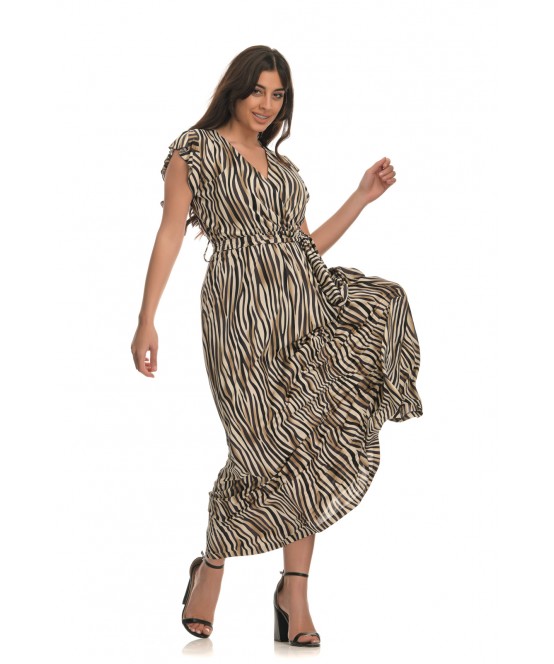 ΦΟΡΕΜΑ ΜΑΞΙ ΚΡΟΥΑΖΕ ZEBRA PRINT