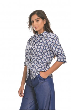 ΒΑΜΒΑΚΕΡΟ ΠΟΥΚΑΜΙΣΟ ΜΕ ΓΕΩΜΕΤΡΙΚΑ ΣΧΕΔΙΑ