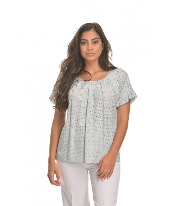 ΜΠΛΟΥΖΑ BRODERIE ME ΠΙΕΤΕΣ